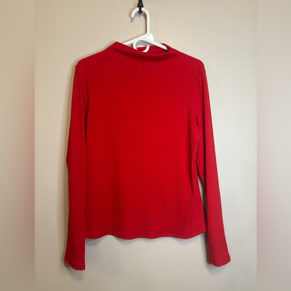 a new day Women's Vibrant Red Long Sleeve Top